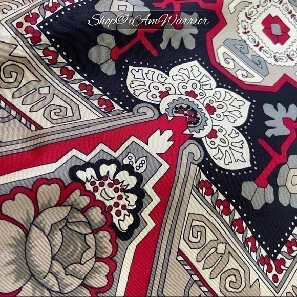 J.Crew Collection Italian silk floral tapestry shirt dress *shop@iamwarrior - Picture 7 of 9